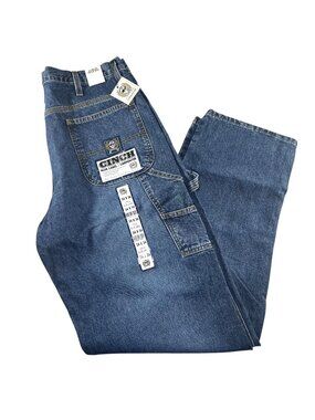 CINCH Mens Blue Label Carpenter Work Jeans Size 34x34 Relaxed Straight Leg NWT